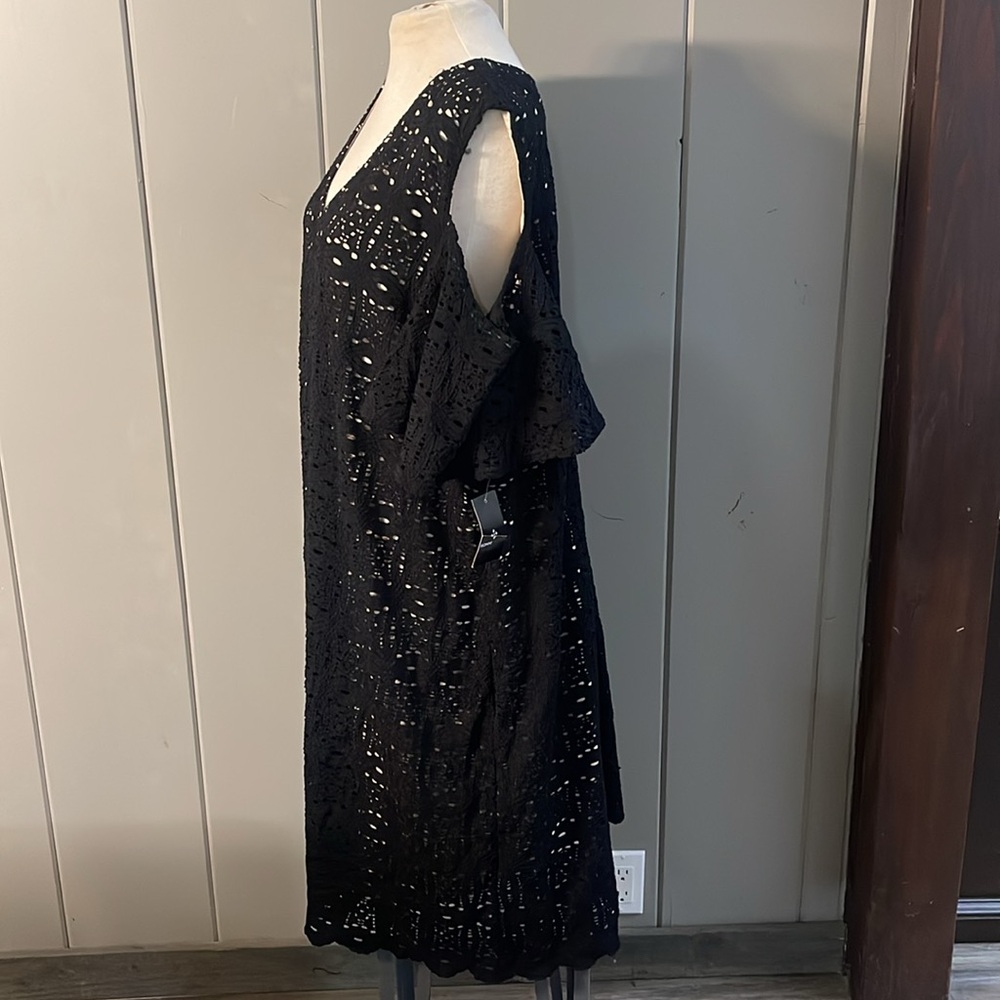 NWT Ronnie Nicole Dress Black Romantic Boho Artsy Festival Whimsigoth Minimalist - Picture 3 of 6